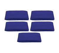 BESPORTBLE 5 Piezas Banda Brazo de Nylon Azul, Brazalete Deportivo Ajustado y Flexible para Líderes de Equipo en Partidos Deportivos