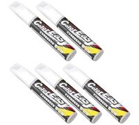 BESPORTBLE 5 Piezas Bolígrafo Reparador de Pintura para Coche Blanco Plástico, Herramienta Profesional para Reparación y Relleno de Arañazos en Pintura Automotriz