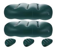 BESPORTBLE 5 Piezas Cojín Inflable para Asiento de Kayak Soporte Lumbar Ergonómico Resistente PVC para Camping Pesca y Navegación Fácil Inflado y Mantenimiento Color Verde Oscuro