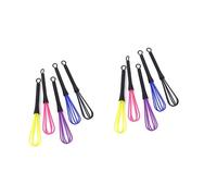 BESPORTBLE 5 Piezas De Batidores De Plástico Para Tinte De Cabello y Mezcla De Crema - Herramientas De Agitación Para Salón De Peluquería - Batidores Coloridos y Portátiles Para Uso Profesional