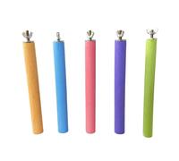 BESPORTBLE 5 Piezas De Tamaño para Masticar Pájaros Perca Garra De Molienda Loros Palo De Arena Soporte para Loros Soporte para Juegos De Loros Palo Arenoso para Loros Soporte para