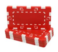 BESPORTBLE 5 Piezas Fichas de Póker de Rojo Marcadores de Bingo sin Accesorios para Duraderas y Prácticas para Torneos