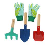 BESPORTBLE 5 Piezas Kit de Jardinería Infantil con Pala Rastrillo y Guantes para Herramientas Educativas al Aire para Cumpleaños y Regalo Reyes Color Aleatorio Color Aleatorio