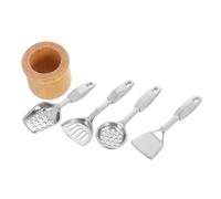 BESPORTBLE 5 Piezas Mini Muebles De Cocina Fingir En Miniatura Cocinando Accesorios para Casa De Muñecas Cocina Accesorios para Casas De Muñecas En Miniatura Mini Pala Acero Inoxidable
