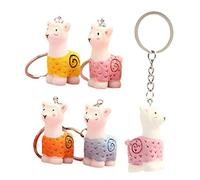 BESPORTBLE 5 Piezas Muñeca alpaca Hechizas encanto llavero encanto del bolso keychains encantos colgantes del bolso llavero de resina colgante de bolsas llavero femenino Metal Color Aleatorio