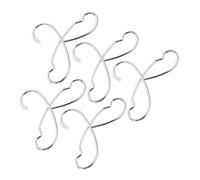 BESPORTBLE 5 Piezas Perchas Miniatura para Ropa de Muñecas Accesorios Metálicos Plateados para Colgar y Exhibir Vestidos Casas de Muñecas