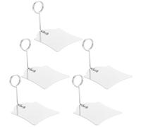 BESPORTBLE 5 Piezas Portaetiquetas para Etiquetas y Etiquetas de Precios de Precio de Metal Plata Soporte Reutilizable Clip Resistente para Supermercado y Farmacia para Exhibición