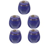 BESPORTBLE 5 Piezas urna para Mascotas urnas Gato para Cenizas urnas cremación para Mascotas urna pequeña urnas Decorativas Caddy té Compañero Olla cerámica Recuerdo