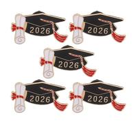BESPORTBLE 5 pines esmaltados de graduación: pines de solapa, recuerdos de felicitaciones - Regalos de graduación 2026 para profesores universitarios, recuerdos de fiesta de