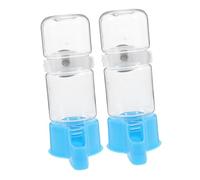 BESPORTBLE 5 Series Bebedero para Loros Cacatúa Agua Automática Suspendida Alimentador Plato De Agua Comedero para Pájaros Brocheta Jaula para Loros Mascota Blue El Plastico 2 Piezas X 5