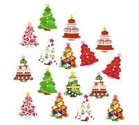 BESPORTBLE 50 Pcs Botones De Colores Botones Delicados Botones De Costura Navidad De Madera