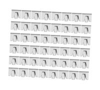 BESPORTBLE 50 Piezas Hebilla Fija de Malla de Hierro. Jaula esgrimidor Manos Interior Conejo Fernet Clips de Metal Clips del Panel de la Cerca para Detener el Ruido Planchar Silver