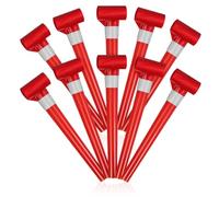 Besportble 50 Silbatos Para NiñOs Matasuegras De Fiesta Con Flecos Sonajeros Divertidos Para CumpleañOs Y Eventos Infantiles Rojo