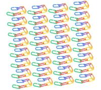 BESPORTBLE 500 Piezas Hebilla de Cadena geométrica jueguetes Puzzle Juguetes para pájaros eslabones de la Cadena de Aves Juguetes de Aves Juguetes Infantiles uniendo Cadenas Enlaces