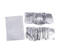 BESPORTBLE 500piezas Almohadillas Quitaesmalte Uñas Aluminio Manicura Láminas Decoración Uñas