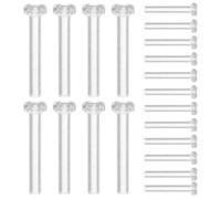 BESPORTBLE 50piezas Tapones Para Pendientes Transparentes Cierres Seguros Para Pendientes Reemplazos De Cierres