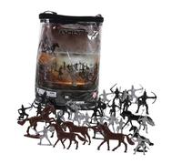 BESPORTBLE 52piezas Figuras Miniatura De Caballeros Medievales Juego para Decoración De Mesas Paisajismo Infantil