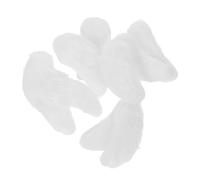 BESPORTBLE 5pares Cejas Artificiales Blancas Autoadhesivas Para Disfraz Santa Claus Accesorio Navidad Cosplay Fiesta Grupo