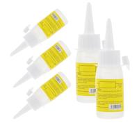 BESPORTBLE 5piezas Botellas Exprimibles de Plástico Transparente para Pegamento Gotero Aplicador Práctico para Adhesivos Líquidos Industriales y Pegamento Transparente