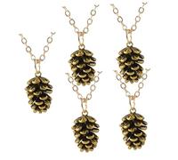 BESPORTBLE 5piezas Collar de Piñas Collar Elegante Adorno Cuello Accesorio Clavícula Cono de Pino Cono de Pino para Uso Diario
