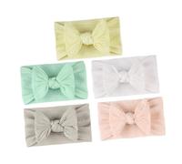 BESPORTBLE 5piezas Diademas Nailon Lazo y Textura Jacquard Cintas Pelo Niña Pequeña Accesorio Cabello