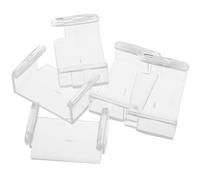 BESPORTBLE 5piezas Fijación De Vías De Tren Conectores De Plástico Transparente Accesorios para Construir Pista De Carreras Juego para Simular Motor Parte De Expansión Uso Mesa Caballete o So