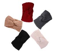 BESPORTBLE 5piezas Peluca Banda De Pelo De Lana Diadema De Punto Diadema De Punto Para Mujer Chal De De Lana De Para Invierno