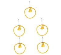 BESPORTBLE 5piezas Percha De Cuerda para Aves Columpio De Escalada para Periquitos Juguete para Mascotas Soporte para Jaula De Pájaros para Jugar y Morder