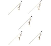BESPORTBLE 5piezas Varita Interactiva para Gatos Pluma y Sonaja Juguete De Autoentretenimiento para Actividades Físicas y Mentales para Mantener Tu Gato y Feliz