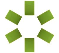 BESPORTBLE 6 Almohadillas de Esponja Filtrante Gruesa para Acuario Reutilizables Tamaño Grande Color Verde Filtro de Esponja para Peces y Estanques Almohadillas de Repuesto para Filtro