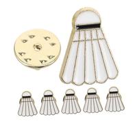 BESPORTBLE 6 Broches De Bádminton: Broches De Solapa Esmaltados De Aleación De Zinc Con Dibujos Animados Para Ropa, Bolsos, Chaquetas Y Accesorios Deportivos Para Hombres Y Mujeres.