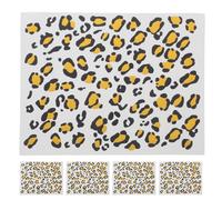 BESPORTBLE 6 Hojas Tatuajes Temporales de Leopardo Pan de Oro, Agua | Papel de Transferencia, Acabado Realista sin Compromiso, para Cuello y Hombros, Fiestas