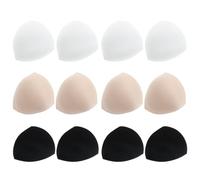 BESPORTBLE 6 Pares de Almohadillas Triangulares de Esponja Insertos Removibles Diseño Transpirable y Ajuste Cómodo para Sujetador Ideales para Viajes