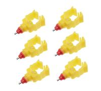 BESPORTBLE 6 Piezas Bebedero Automático para Gallinas con Sistema de Paquete de Accesorio para Pollos Codornices y Aves de Corral Colores Surtidos Fácil Instalación y Cubetas Color Aleatorio
