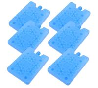 BESPORTBLE 6 Piezas Caja de Hielo de Cadena fría Paquete de Hielo para refrigerador Bolsas de Hielo para Exterior Educación física Azul