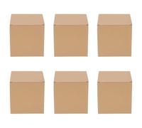 BESPORTBLE 6 Piezas Cajas de Envío Pequeñas de Cartón Corrugado Kraft, Cajas de Embalaje Rígidas para Paquetería y Organización, para Negocio y Gestión de Inventario