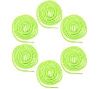 BESPORTBLE 6 Piezas Cordones Planos de Repuesto para Zapatillas Deportivas, Cordones Elásticos para Zapatos, Poliéster, Verde Claro, 120cm, para Zapatos Casuales y Running
