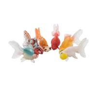 BESPORTBLE 6 Piezas De Modelo De Pez De Plástico para Acuario Peces Flotantes Decoración Artificial para Pecera Peces Falsos Adornos De Simulación