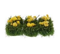 BESPORTBLE 6 Piezas de Racimos de Flores Artificiales Miniatura Amarillas para Decoración de Micro Paisajes y Manualidades Plástico Flexible y Realista