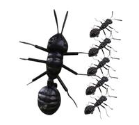 BESPORTBLE 6 Piezas Esculturas de Hormigas Negras para Decoración de Escritorio y Jardín Figuras Realistas Resistentes y Reutilizables Adornos Creativos y Compactos para Oficina y Hogar