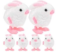 BESPORTBLE 6 Piezas Juguete de Pascua Conejo Saltarín de Cuerda Divertidos Juguetes de Peluche para Decorar y
