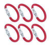 BESPORTBLE 6 Piezas Manguera Extensión para Bomba de Bicicleta Adaptador Válvula Americana para Inflar Neumáticos Montaña y Carretera Control Preciso de Aire Resistente y Portátil