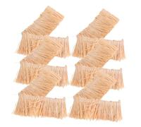 BESPORTBLE 6 Piezas Miniature Natural Hay Thatch Roofs Handmade Realistic Tiny Straw For Fairy Gardens Dioramas Model Houses and Terrarium Decorations