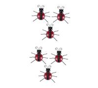 BESPORTBLE 6 Piezas montado en la pared home decor decoração casa decoración casa porche perchas infantiles planta de pared Decorar manualidades de pared Decoración de arte de pared rojo