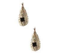 BESPORTBLE 6 Piezas Nido de pajarera Colgante nidos de pájaros para Manualidades pájaro de Pascua decoración Nido Colgante Tejido pajarera de Nido colibrí el Nido del pájaro artesanía