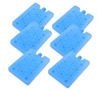 BESPORTBLE 6 Piezas Paquetes Hielo Reutilizables Unidades Bloques Refrigerantes para Nevera Portátil Cajas Frío para Comida Camping Picnic y Transporte