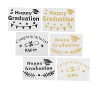 BESPORTBLE 6 Piezas Pegatinas Decorativas de Globos para Graduación Stickers Transparentes para Fiestas Diy para Celebraciones Escolares y Decoraciones de Graduación