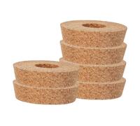 BESPORTBLE 6 Piezas Pzas Tapas de Corcho para Jarrón Hidropónico de Vidrio con Orificio Tapas para Contenedores de Plantas Macetas para Micro Paisaje Reutilizables y Duraderas
