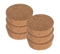 BESPORTBLE 6 Piezas Tapones de Corcho para Jarrón de Vidrio Transparente Tapa para Macetas Hidropónicas y Terrarios Tapón Liso para Frascos y Paisajes de Plantas