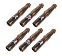 BESPORTBLE 6 Piezas Telescopios Monoculares para Fiesta Temática Pirata Telescopios Pequeños Portátiles con Diseño Retro para Accesorios de Disfraces y Regalos Eventos
